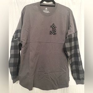 med disneyland plaid gray and black buffalo check spirit jersey